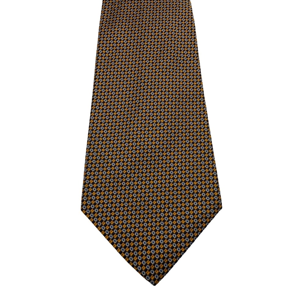 Polo Ralph Lauren Necktie Geometric Silk Made By Hand Designer Tie‎ 57"